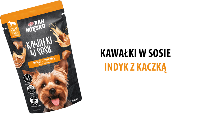 Karmy mokre Pan Mięsko Indyk z Kaczką