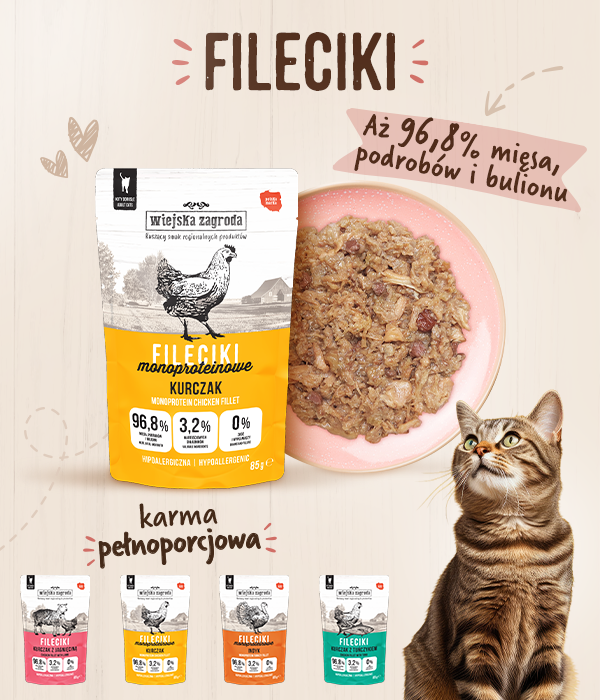Fileciki dla kota od Wiejskiej Zagrody
