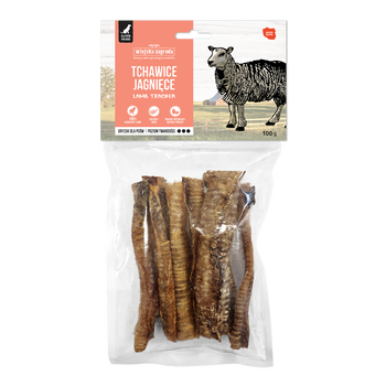 Gryzak dla psa Suszony Wiejska Zagroda Tchawica jagnięca (dorosły) 100g
