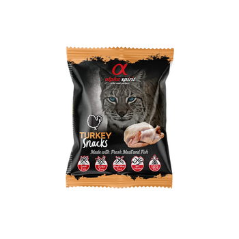 Przysmak dla kota Alpha Spirit Turkey Snacks 50 g