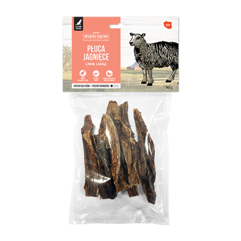 Gryzak dla psa Suszony Wiejska Zagroda Płuca jagnięce (dorosły) 90g
