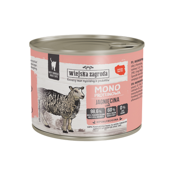 Karma mokra dla kota Wiejska Zagroda Jagnięcina monoproteinowa 200 g