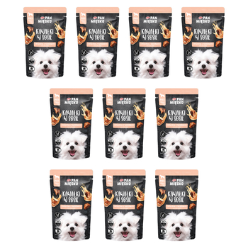 Zestaw Karma mokra dla psa Pan Mięsko Kawałki w sosie Cielęcina z królikiem (dorosły) 150 g x 10 szt.