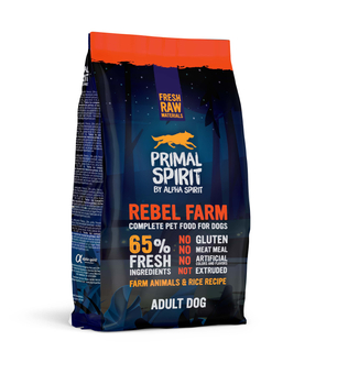 Karma sucha dla psa Primal Spirit 65% Rebel Farm 1 kg