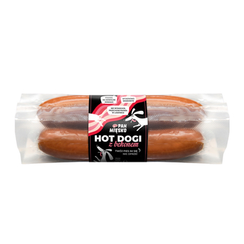 Przysmak dla psa Pan Mięsko Hot Dogi z bekonem 220 g