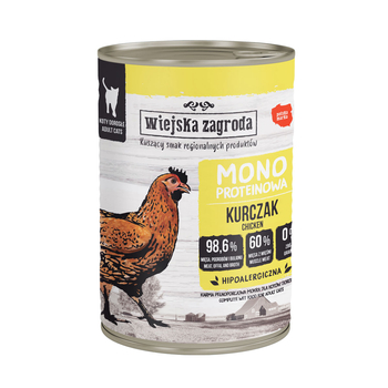 Wiejska Zagroda mokra karma dla kota Kurczak 400g