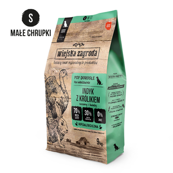Karma sucha dla psa Wiejska Zagroda indyk z królikiem S 9kg