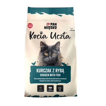 Karma sucha dla kota Pan Mięsko Kocia Uczta Kurczak z rybą (dorosły) 550g