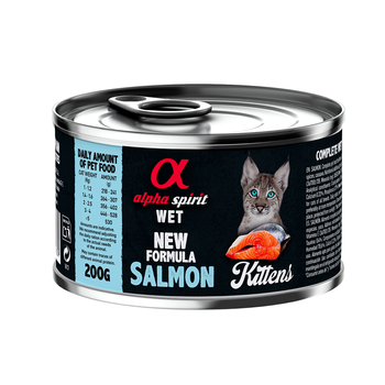 Karma mokra dla kota Alpha Spirit Kittens Salmon 200 g (kociak)