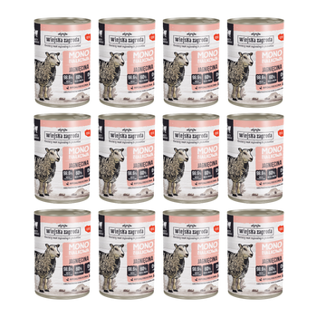 Zestaw Wiejska Zagroda mokra karma monobiałkowa dla kota Jagnięcina 400g x 12szt.