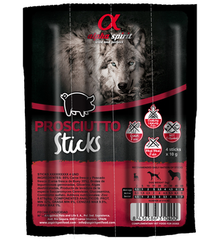 Przysmak dla psa Alpha Spirit Prosciutto Sticks 40 g