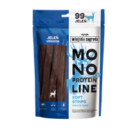 Przysmak dla psa Wiejska Zagroda Monoproteinowe miękkie paski Jeleń 100g  