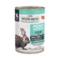 Wiejska Zagroda Karma mokra dla kota Monoproteinowa Królik (kociak) 400g (12 szt/op)