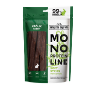 Przysmak dla psa Wiejska Zagroda Monoproteinowe miękkie paski Królik 100g