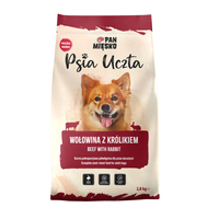 Karma półmiękka dla psa Pan Mięsko  Psia Uczta Wołowina z królikiem (dorosły) 2,8kg