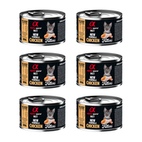 Zestaw Karma mokra dla kota Alpha Spirit Kittens Chicken 200 g (kociak) x 6 szt.