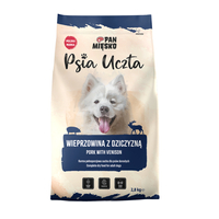 Karma sucha dla psa Pan Mięsko Psia Uczta Wieprzowina z dziczyzną (dorosły) 2,8g