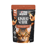 Karma mokra dla kota Pan Mięsko Kawałki w sosie Cielęcina z jeleniem (dorosły) 85 g 