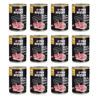 Zestaw Karma mokra dla psa Pan Mięsko Wieprzowina z jagnięciną 400 g x 12 szt.