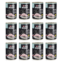 Zestaw Karma mokra dla kota Pan Mięsko Kurczak z dorszem 400 g x 12 szt.